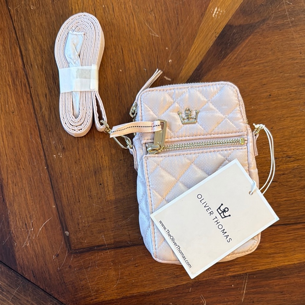 Oliver Thomas phone bag - pale pink. NWT